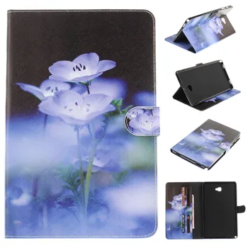 Mode Cantoon Panda Ugle, Blomst Malet Flip PU Læder sFor Samsung Galaxy Tab En A6 10.1 P580 P585 Tablet Cover Shell