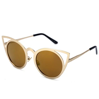 Mode-Cat Eye Solbriller Kvinder Brand Designer solbriller Til Damer Vintage Oculos cateye Spejl Farverige-Linse Kvindelige RS167