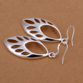 Mode forsølvede Øreringe til Kvinder 925 sølv smykker belagt For Kvinder hule perler øreringe E231 /IYQWQGYYE231