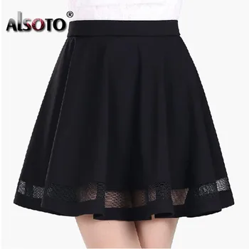 Mode Grid Design kvinder nederdel elastisk faldas damer midi-nederdel Sexede Piger mini Plisserede nederdele saias Korea tøj