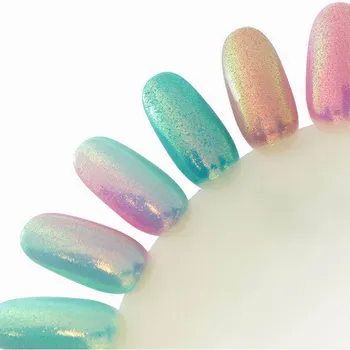 Mode Havfrue Effekt Glitter Nail Art Dekoration Magiske Glimt Pulver -27