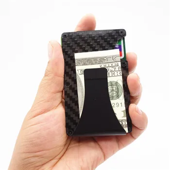 Mode Kreditkort Indehaveren Rejse Mini RFID-Wallet Mænd Slanke Kort Sag Mandlige Penge Klip Små Tegnebog