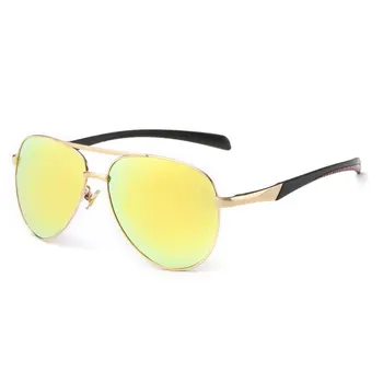 Mode Polariseret Mænd Pilot Solbriller P8075 Kørsel Solbriller UV400 for Mænd Sunwear Stilfulde solbriller Spejl Belægning