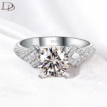 Mode smykker-ringe for kvinder sølv 925 bague vintage AAA vielsesring bryllup engagement crystal anel engros DD050