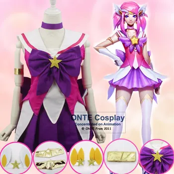Mode Spil Lady Of Lysstyrke Lux Cosplay Kostumer Sailor Moon / Puella Magi Madoka Magica Fancy Kjole Outfits