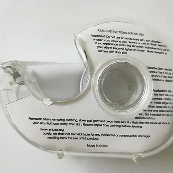 Mode tape 3 Meter med dobbeltklæbende Sikker Undertøj Tape Kroppen Tøj Klart, Bra Strip Medicinsk Vandtæt Tape V-hals
