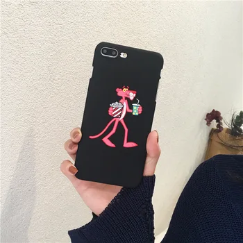 Mode tegnefilm pink leopard Phone case For iPhone 7 7 8 puls tilfældet For iphone 6 6puls tilfælde PC Plast Hårdt mobiltelefon taske