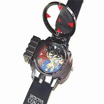 Mode tegneseriefigurer armbåndsur Børn Detective Conan Infrarød Glas Rødt Lys, Laser, zoom Analog