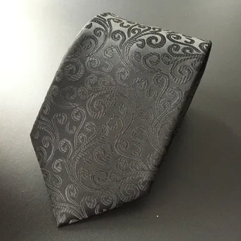 Mode uafgjort herre slips til mænd vestido polyester, silke slips gravata business pil type sort neckwear bow tie lommetørklæde A90