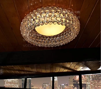 Moderne 35/65cm Foscarini Caboche loftsbelysning Akryl Kugle Abajur Hjem Loft Lampe Kampprogram Klar Klassisk Luminaria