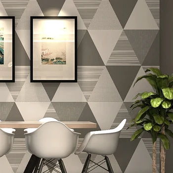 Moderne 3D-Abstrakt Geometrisk Gitter Mønster Tapet 10m Nordiske Stue, Soveværelse, TV Baggrund Wall Paper Home Decor