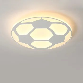 Moderne Børn Fodbold-Lampe Led-Loftslampe Med Fjernbetjening Stue, Soveværelse Børn, Rum Udsmykning Hjem Belysning Akryl