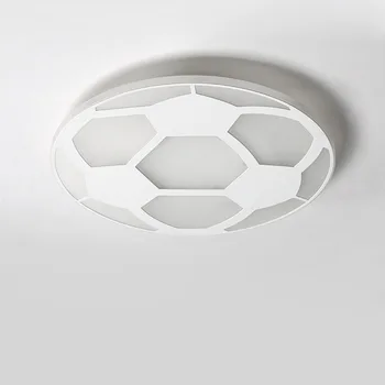 Moderne Børn Fodbold-Lampe Led-Loftslampe Med Fjernbetjening Stue, Soveværelse Børn, Rum Udsmykning Hjem Belysning Akryl