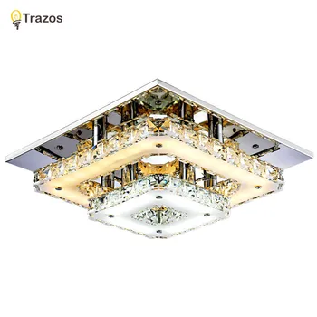 Moderne Krystal LED-loftsbelysning Armatur Til Indendørs Lampe lamparas de techo Overflade Montering Loft Lampe Til Soveværelset