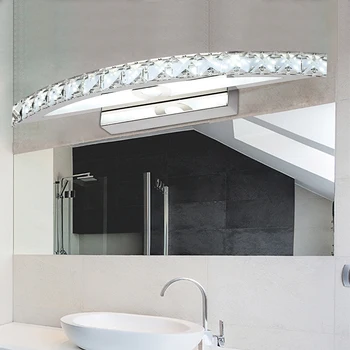 Moderne Krystal, Spejl Væg Lamper i Badeværelset 18W LED-Lamper, Lampetter Varm Hvid & Cool Hvid 70cm Lang