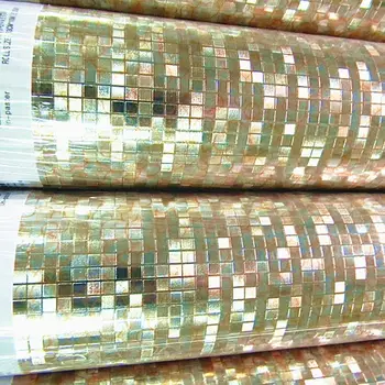 Moderne Luksus Glitter Mosaik, Tapet Roll Baggrund Væggen Guld Folie Væg Papir KTV Bar Room Decor Sølv Loft, Væg, der Dækker