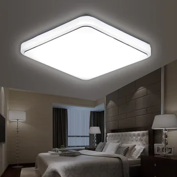 Moderne minimalistisk led loft lampe square Stil LED kold hvid Loft Lamper til soveværelset undersøgelse, stue, køkken badeværelse
