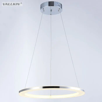 Moderne pendel lampe led-vedhæng lys Enkelt Ring akryl lamper LED-Belysning til stue spisestue køkken VALLKIN