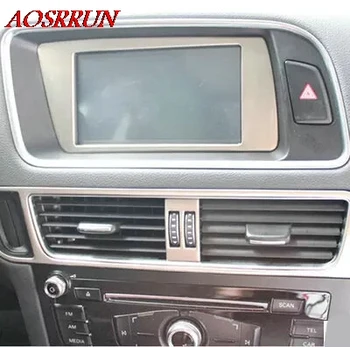 Modificeret bil navigation dekorativ ramme i rustfrit stål lyse barer for Audi Q5 bil tilbehør car-styling, AUTO