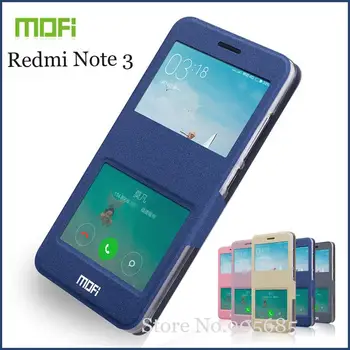 Mofi For Xiaomi Redmi Note 3 /Hongmi Note3 Tilfælde Åbne Vindue Tilfælde Flip Pu Læder taske Stå Dækning For Xiaomi Red mi Note 3