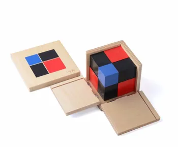 Montessori Materiale Algebraisk Binomial Cube Baby Legetøj Tidlig Uddannelse Førskole Uddannelse Matematik Kids Legetøj Brinquedos Juguetes Blok