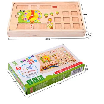 Montessori Træ-Matematik legetøj 100PCS Pinde 70PCS digitale kort Oyuncak med blackboard learning pædagogisk Legetøj førskole børn
