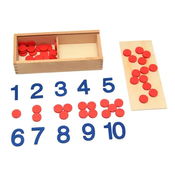 Montessori Træ Tællere og Numberals legetøj for børn at Lære Matematik Af lige Og Ulige Tal Pædagogisk Legetøj oyuncak