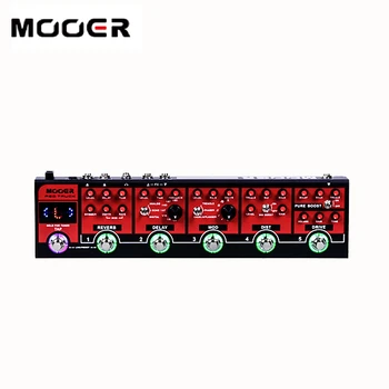 MOOER Røde Lastbil 6 effektpedaler, der er indbygget i 1-enkelt enhed.boost,overdrive,Distortion,modulatiom,Delay,reverb