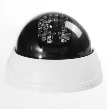 MOOL Indendørs CCTV Falske Dummy Dome Sikkerhed Kamera med IR LEDs-Hvid