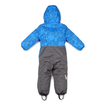 Moomin-2016 nye Drenge Vinteren romper Enkelt Breasted drenge vinter tøj Hætteklædte blå Geometriske Baby Drenge vinter varm flyverdragt