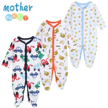Mor Nest 3 PC ' er/MASSE Baby Boy Tøj Komfortable Baby Rompers Vinter Tyk Klatring Tøj Nyfødte Baby 0-12 M Tøj Unisex