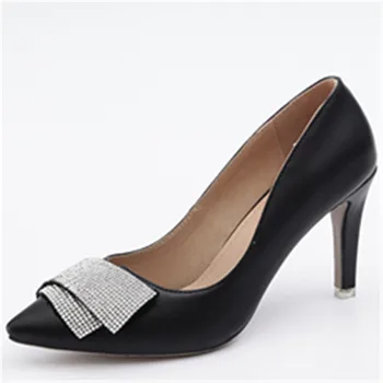 MORAZORA mode elegant høj kvalitet pu læder kvinder pumper stiletto spidse tå høje hæle party sko kvinde stor størrelse 34-46