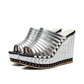 MORAZORA Sommer sko top kvalitet kiler spuer hæle sko kvinde sandaler fashion inde i svinelæder læder sko platform