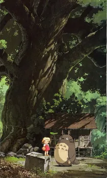 Mors Dag Gave Min Nabo Totoro Animationsfilm 95 x 55 CM Mini Single-layer Baby Tæppe #36742