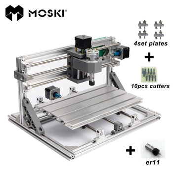 MOSKI ,CNC3018 ER11,diy cnc engraving machine,Pcb fræsemaskine,træ-router,lasergravering,GRBL kontrol,cnc 3018,bedste legetøj