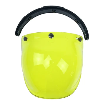 Motorcykel hjelm glas Flip Up base hjelm bubble shield/forrude 3pin forbindelse vindtæt glas uni-sex multi farve