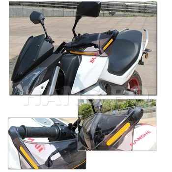Motorcykel Universal vindafvisere PC Sort Gennemsigtig Håndtaget Beskyttelse Greb Vagt Motorcykel, Motocross Plast 22mm