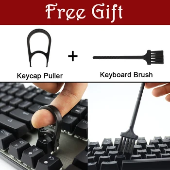 Motospeed K70 104 Nøgler LED Vandtæt Baggrundsbelyst Gaming Tastatur Ergonomisk Kabel USB-Drevet til Gamer Desktop, Laptop + Resten Pad