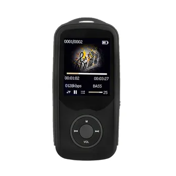 MP3-Afspiller med Bluetooth-1,8 tommer Skærm af Høj Kvalitet Lossless mp3-Afspiller med FM-Radio, Voice Recording + Gratis Lanyard
