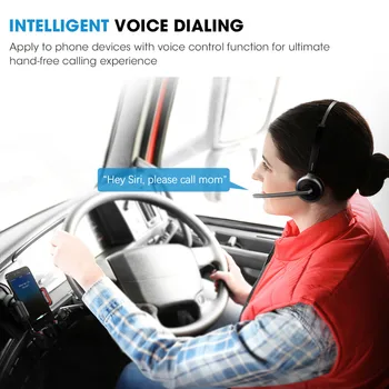 Mpow Ny Bluetooth-V4.1 Headset Trådløse bluetooth Car driver headset, håndfri opkald Støj Annullering hovedtelefoner med mikrofon