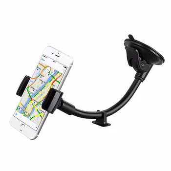 Mpow Universal Forruden Dashboard Car Mount Holder Lange Arm telefonholder Vugge w/ Ekstra Betjeningspanel Base for iPhone Telefoner osv.