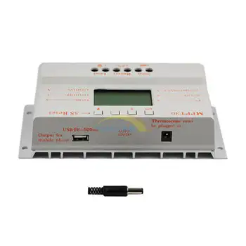 MPPT 30A solar laderegulator 5V USB Oplader 12V 24V Solar Panel Batteri LCD-Controller Oplader auto arbejde mppt 30 30Amps