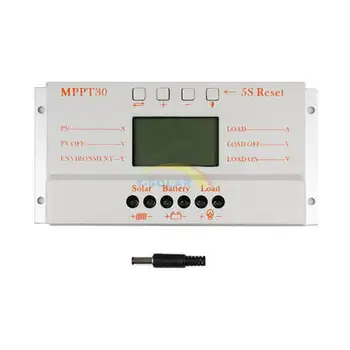 MPPT 30A Solceller Controller Oplader 5V USB Oplader 12V 24V Solar Panel Batteri LCD-Controller Oplader Auto Arbejde MPPT 30 30Amps