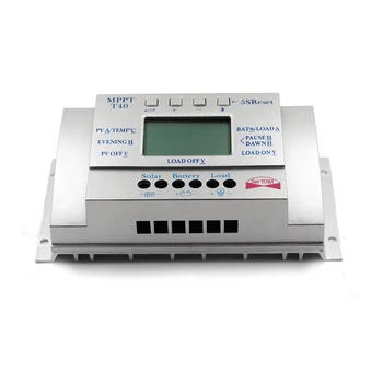 MPPT T40 40A Sol Opladning Regulator 12V 24V Automatisk LCD-Skærmen-Controller med Belastning Dual Timer Kontrol for Street Light System