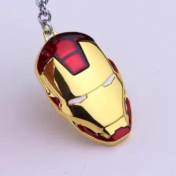 MQCHUN Hot Film-Serien The Avengers nøglering Iron Man Maske Nøglering Nøglering Til Nøgler Chaveiro Llavero Ring Nøglen Gave