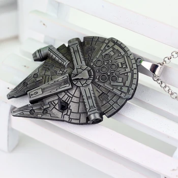 MQCHUN Star Wars Rumfartøj vedhæng legering halskæde star war skibet pendent høj kvalitet gave til ven fans filmens smykker