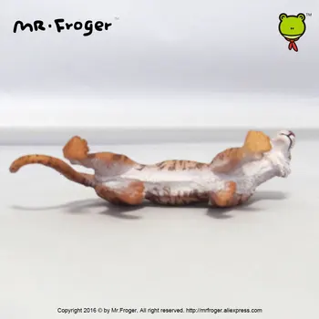Mr. Froger Tiger Model Toy Vilde dyr toy sæt Zoo modellering plast Solid Klassisk Legetøj Til Børn, Dyr Model indsamling søde piger