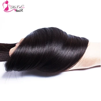 Ms kat hår 4 bundter Peruvianske Lige menneskehår weave Naturlig Sort Dobbelt Skud non remy hår extensions 8