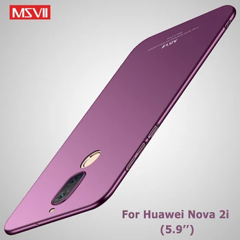 Msvii Tilfælde For Huawei nova 2 Tilfælde Luksus Slank Coque Dækning For huawei nova 2s Tilfælde Svært PC Tilbage Dække For Huawei nova 2i Sag