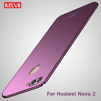 Msvii Tilfælde For Huawei nova 2 Tilfælde Luksus Slank Coque Dækning For huawei nova 2s Tilfælde Svært PC Tilbage Dække For Huawei nova 2i Sag